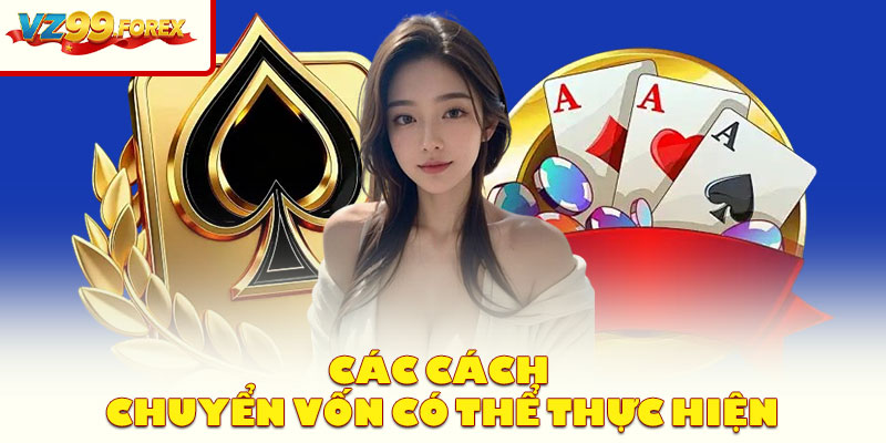 Các Cách Chuyển Vốn Có Thể Thực Hiện